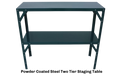 Powder Coated Steel Two Tier Staging Table for Grandio