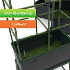 City Jungle Raised Bed Planter Box with Trellis