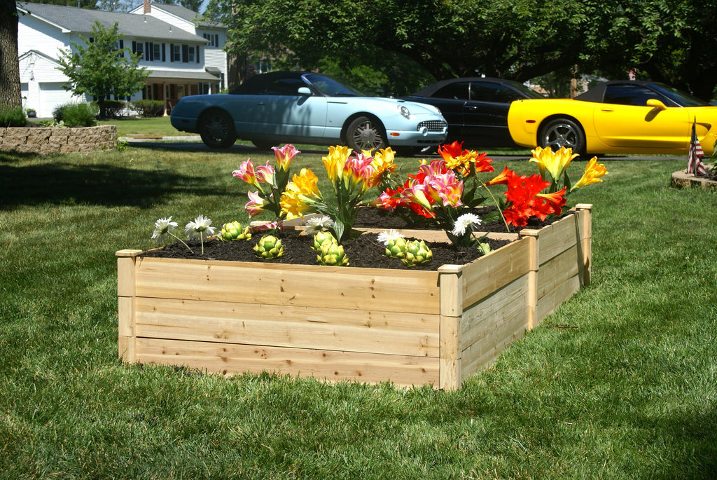 Eden™ 4'X18"X8' Fir Wood Raised Garden Bed