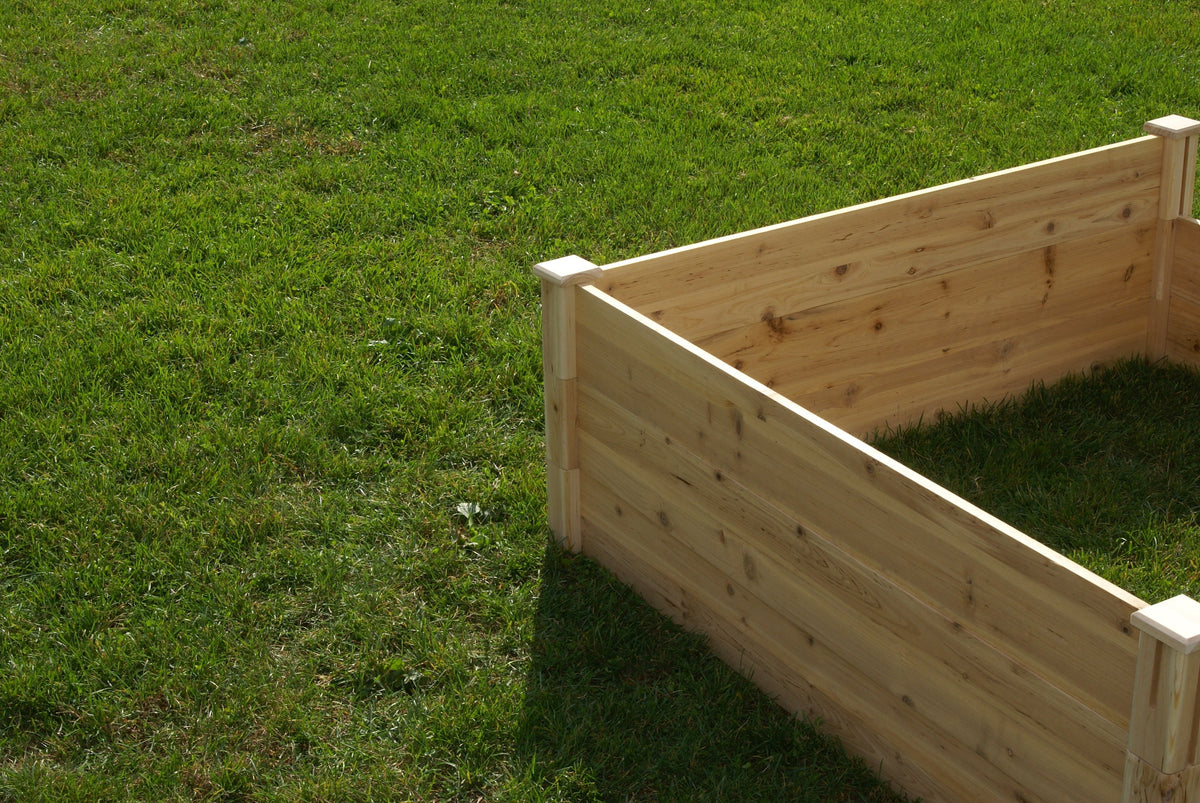 Eden™ 4'X18"X8' Fir Wood Raised Garden Bed