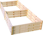 Eden™ 4'X18"X8' Fir Wood Raised Garden Bed