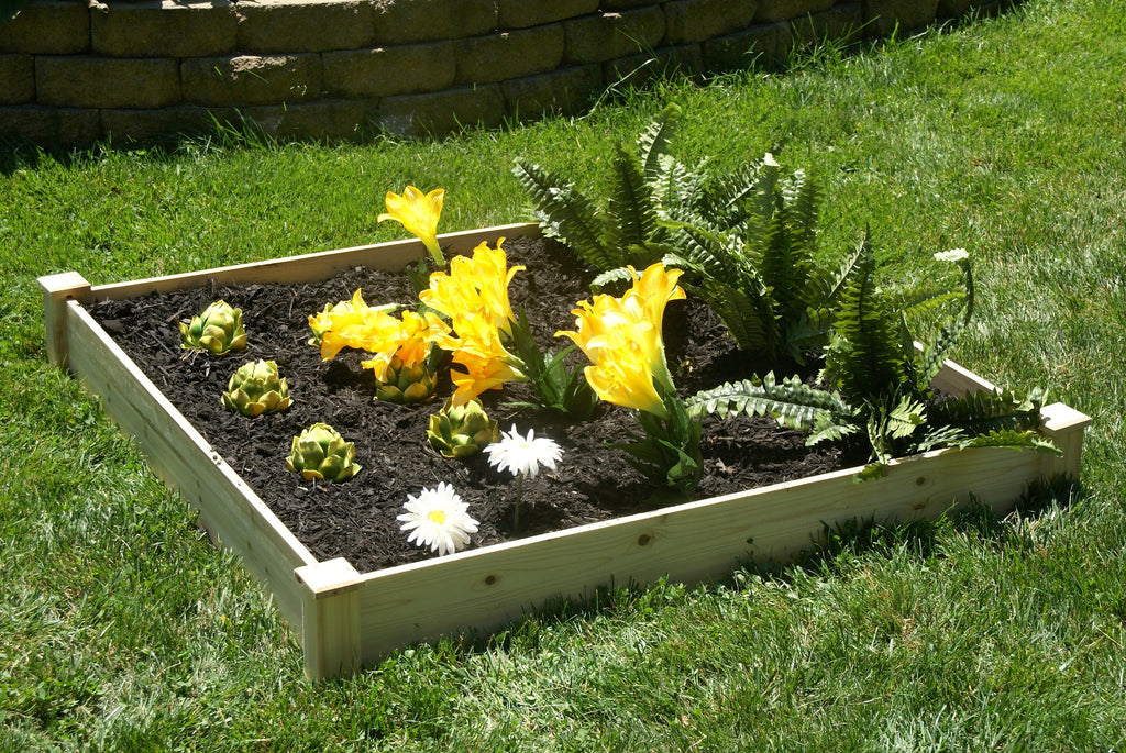 Eden™ 4'X5"X4' Fir Wood Raised Garden Bed