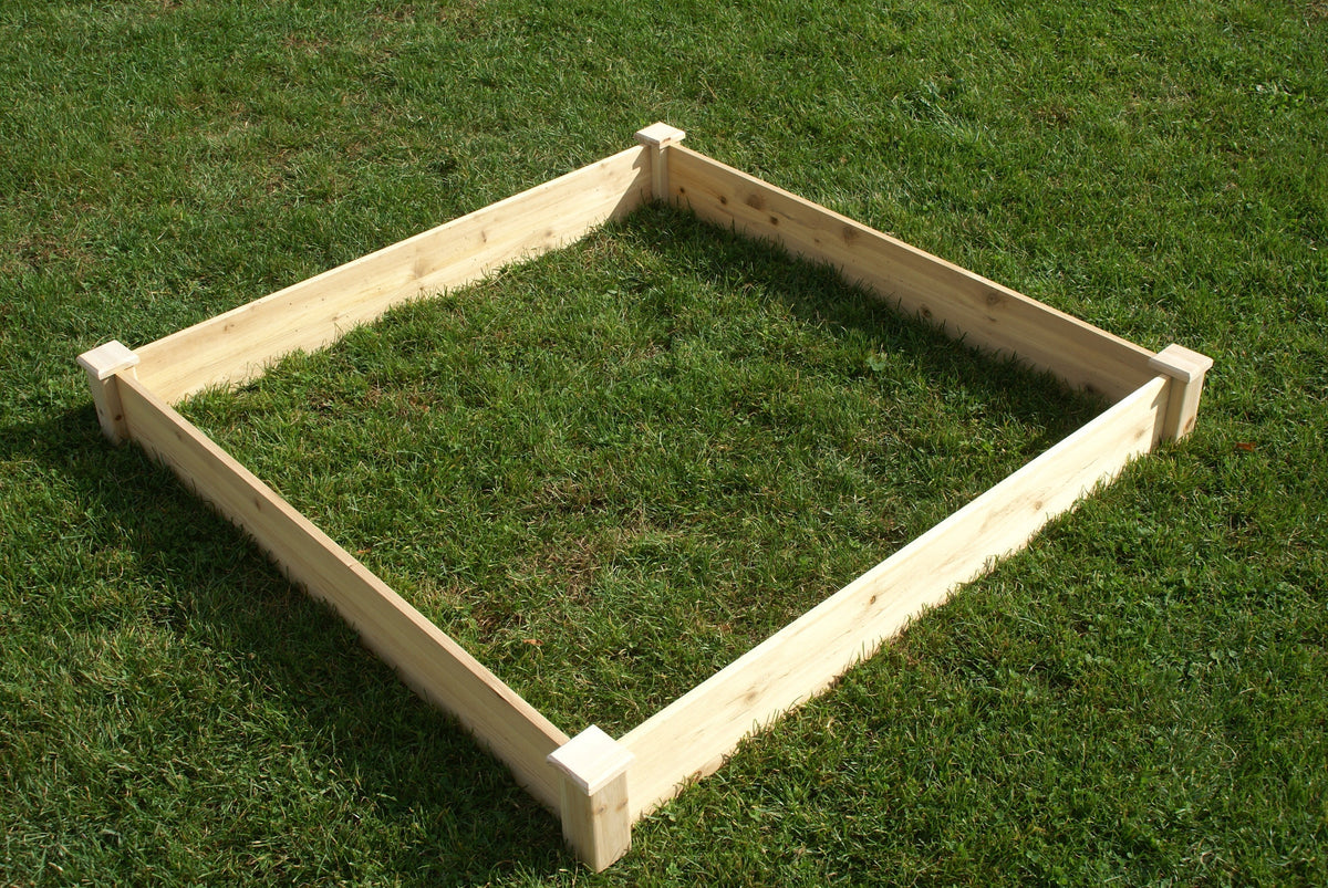 Eden™ 4'X5"X4' Fir Wood Raised Garden Bed