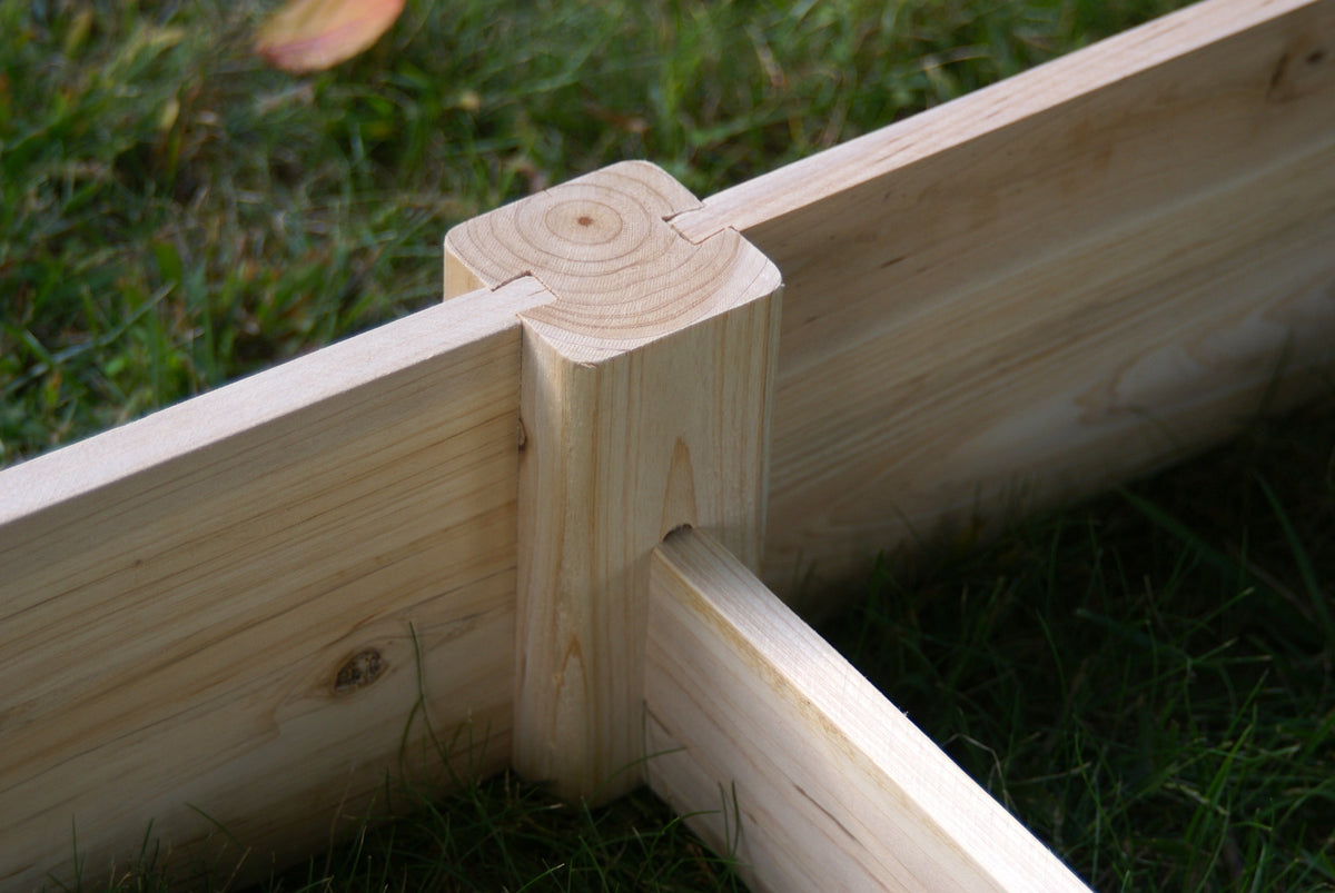 Eden™ 4'X5"X8'X11' Duo Step Layer Fir Wood Garden Bed