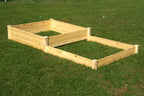 Eden™ 4'X5"X8'X11' Duo Step Layer Fir Wood Garden Bed