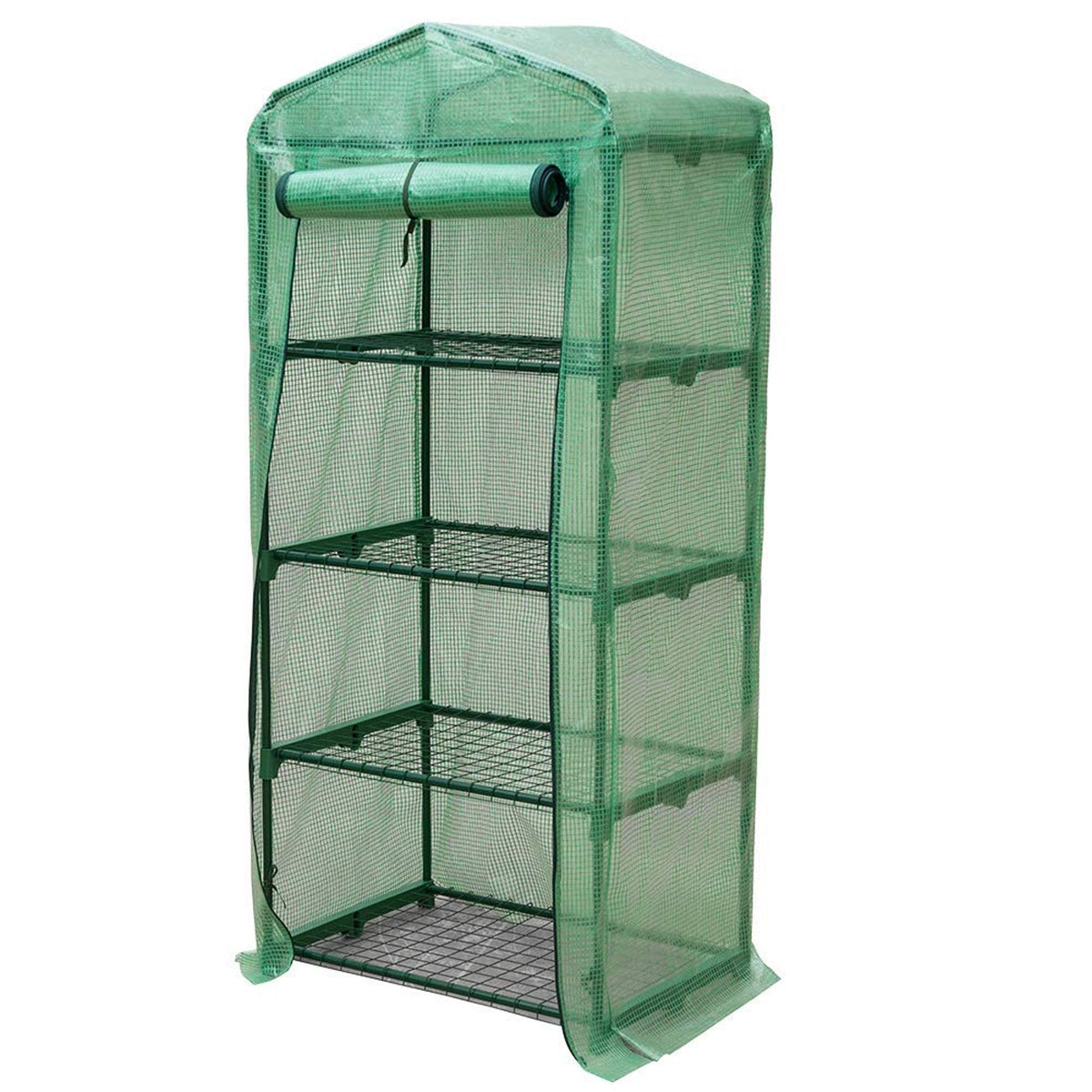 Genesis™ 4 Tier 3X6X2.ft Portable Rolling Greenhouse with Cover