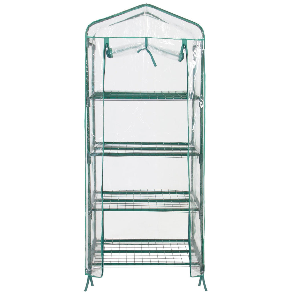 Genesis™ 4 Tier 3X6X2.ft Portable Rolling Greenhouse with Cover