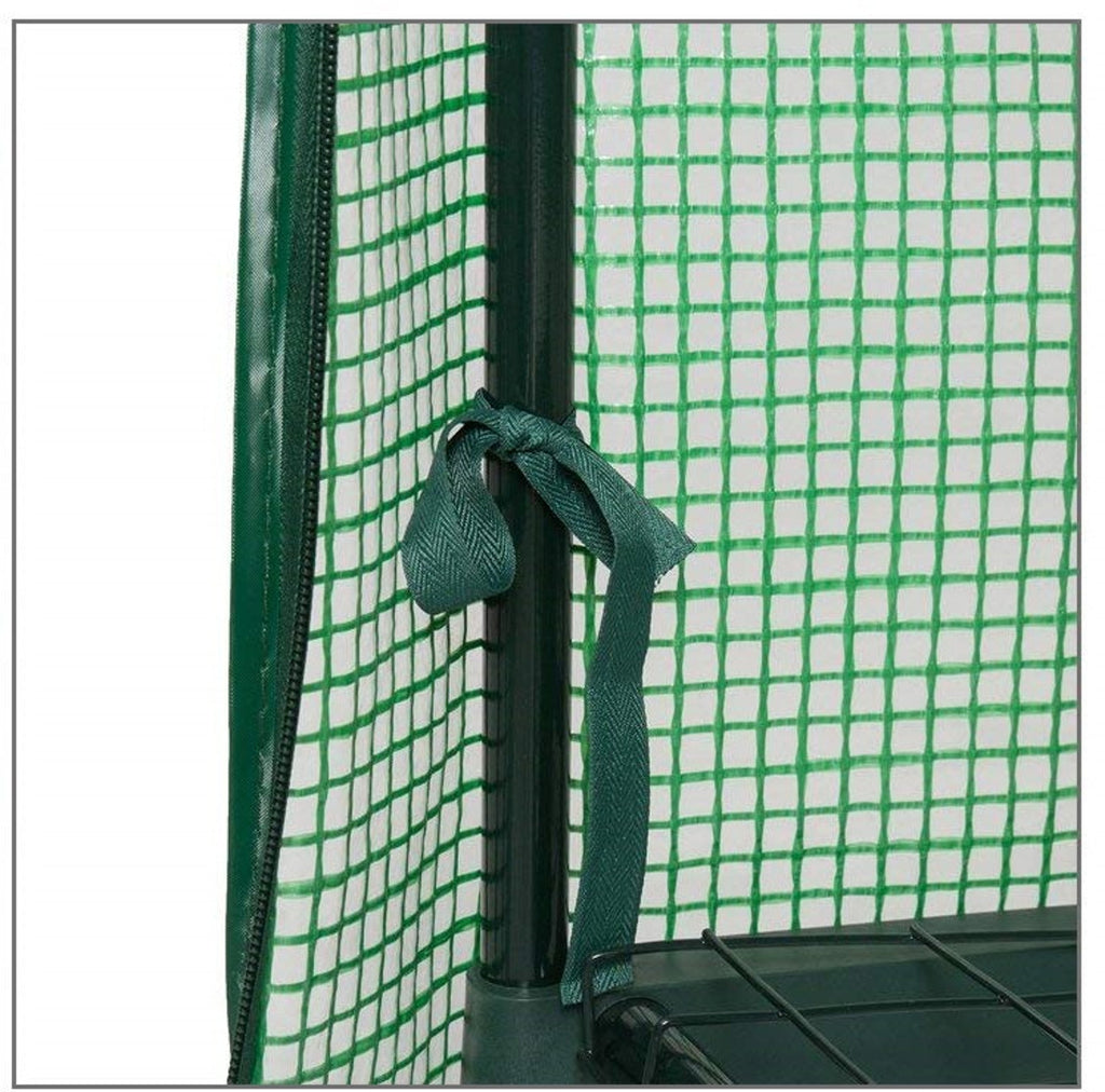 Genesis™ 4 Tier 3X6X2.ft Portable Rolling Greenhouse with Cover