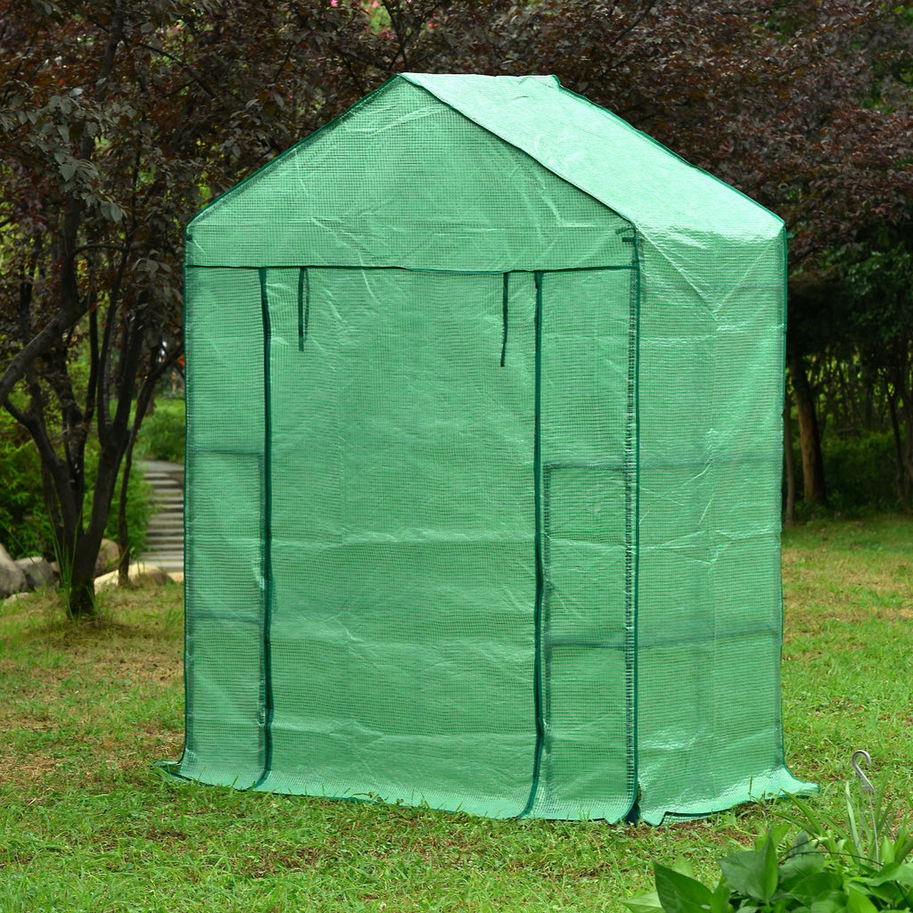 Genesis™ 5X6X2.ft Portable Walk In Greenhouse with Heavy Duty Opaqua Cover