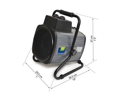 1500W/5500BTU Greenhouse Fan Heater with Digital Thermostat & Humidity Sensor