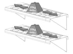 Twin Shelf Kits for Palram-Canopia® Greenhouses