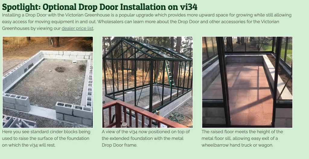 Janssens™ Greenhouse Drop-Door Kit