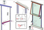 Janssens™ Greenhouse Push Open Side Window
