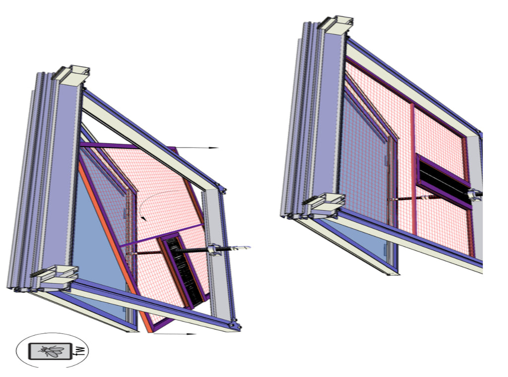 Janssens™ Greenhouse Push Open Side Window
